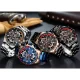 Mini Focus Men’s Luxury Stainless Steel Quartz Watch Silver