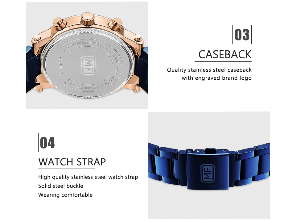 MINI FOCUS MF0219G Modern Luxury Men’s Sport Quartz Watch | Waterproof Stainless Steel Factory Wholesale