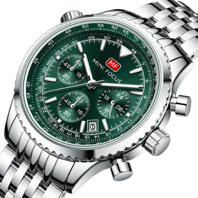 Top Sale Men’s Stainless Steel Quartz Chronograph Watch