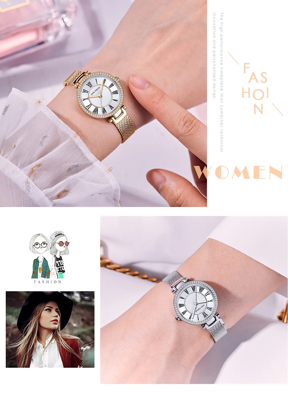 MINI FOCUS MF0423L White Dial Women&rsquo;s Quartz Watch with Stainless Steel Strap and Analog Display for Wholesale