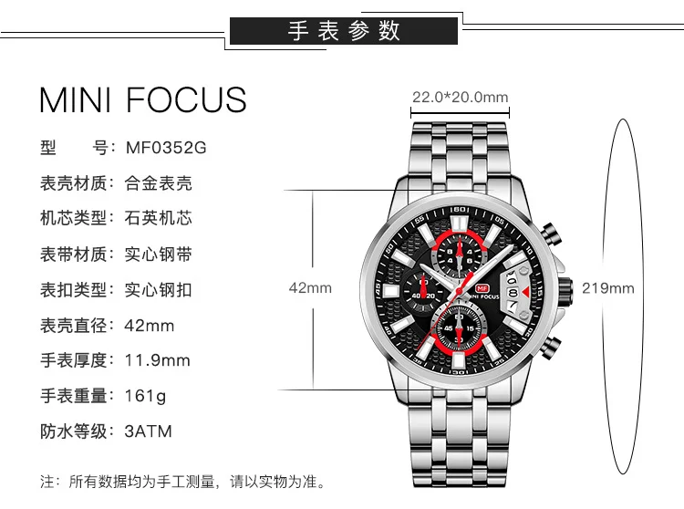 Mini Focus Rainbow Color Fashion Men's Wrist Watch | Waterproof Chronograph Quartz Watch for Wholesale