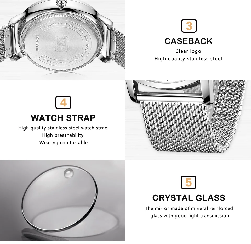 MINI FOCUS Newest Quartz Watches for Men – Luxury Waterproof Sport Wristwatch 5 ATM Stainless Steel Strap