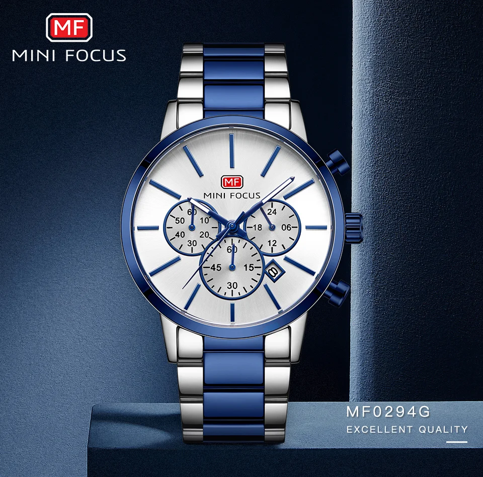 Luxury Men's Quartz Watch with Stainless Steel Band – Factory Wholesale for Global Distributors