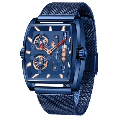 Mini Focus Cool Man Quartz Square Shape Watches Analog