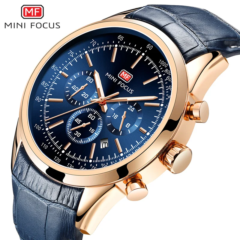 Mini Focus Men’s Casual Quartz Watch Waterproof Auto Date