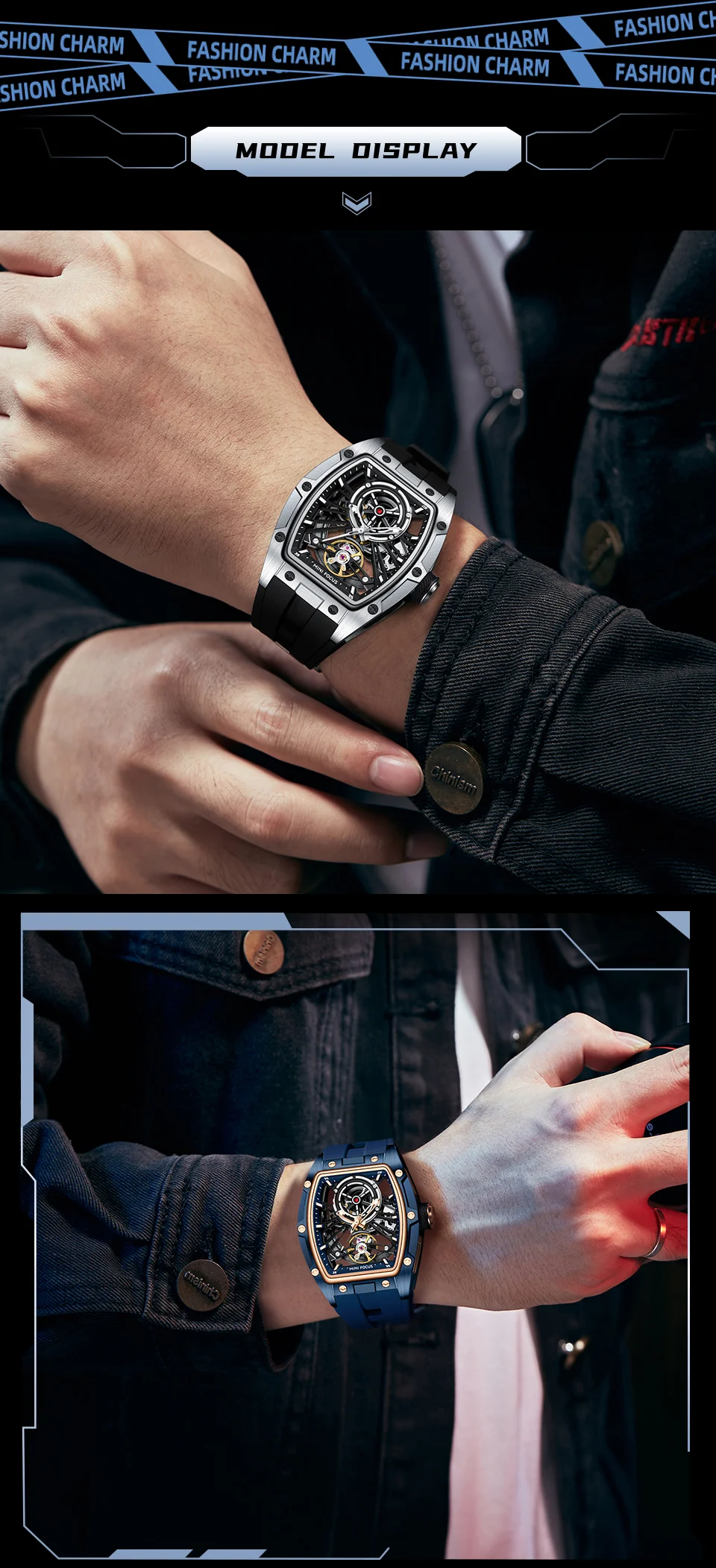 Luxury Automatic Mechanical Sports Watch for Men | Mini Focus MF0603G
