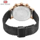 Mini Focus Men’s Business Quartz Watch Stainless Steel Mesh