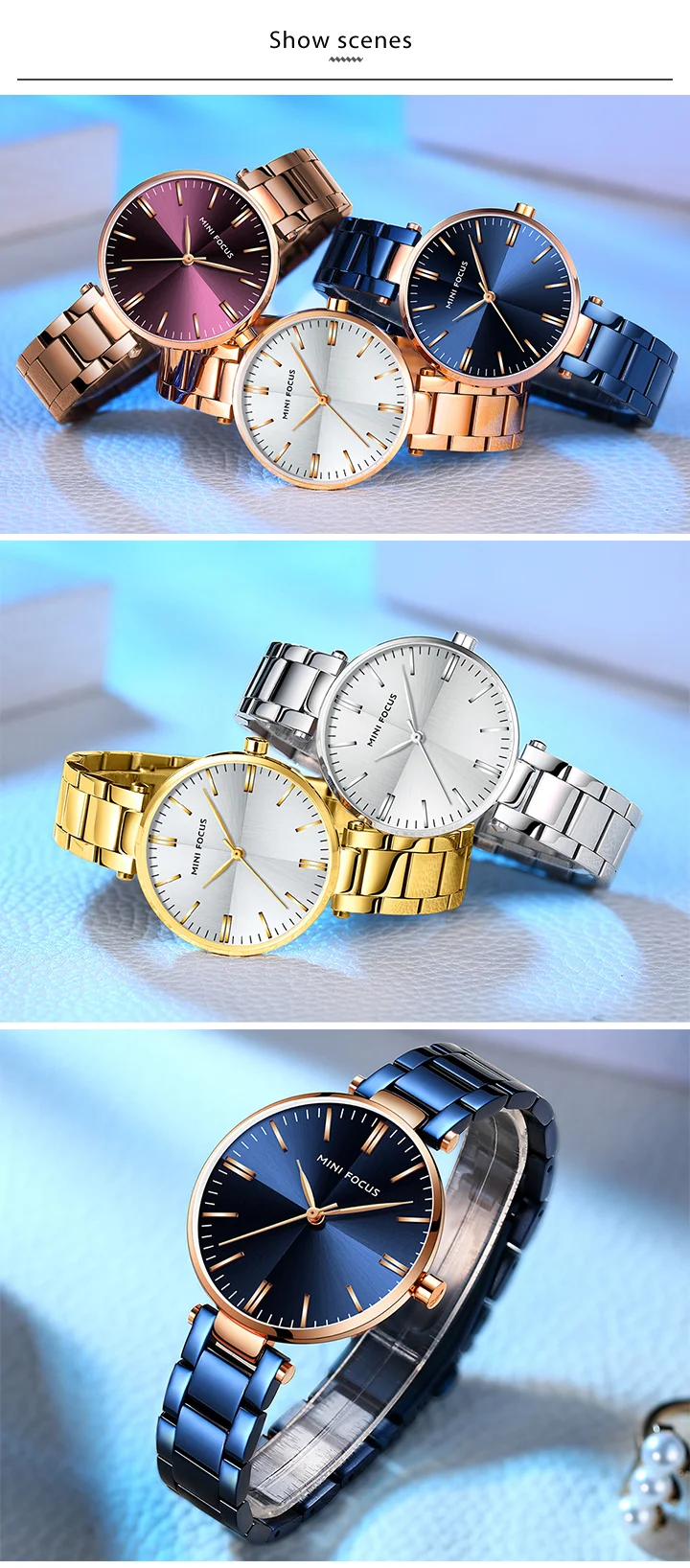 MINI FOCUS Women’s Quartz Watch | Stainless Steel | OEM Logo | Factory Direct Wholesale