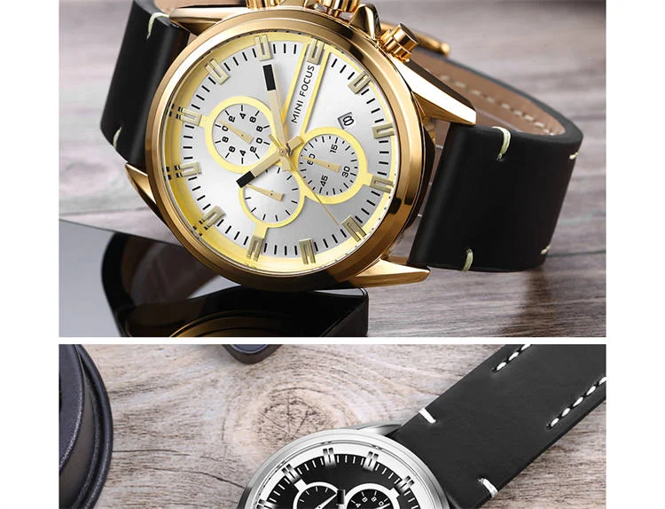 MINI FOCUS MF0130G Men's Quartz Chronograph Watch | Waterproof Business Watch Supplier