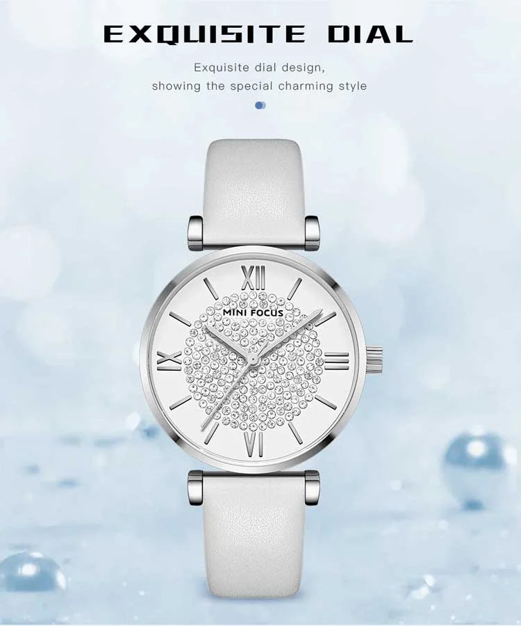 Wholesale Girls Quartz Watch with Starry Dial – Stainless Steel Luminous Watch by MINI FOCUS