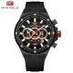 Mini Focus Men's Sports Watch Waterproof Carbon Fiber