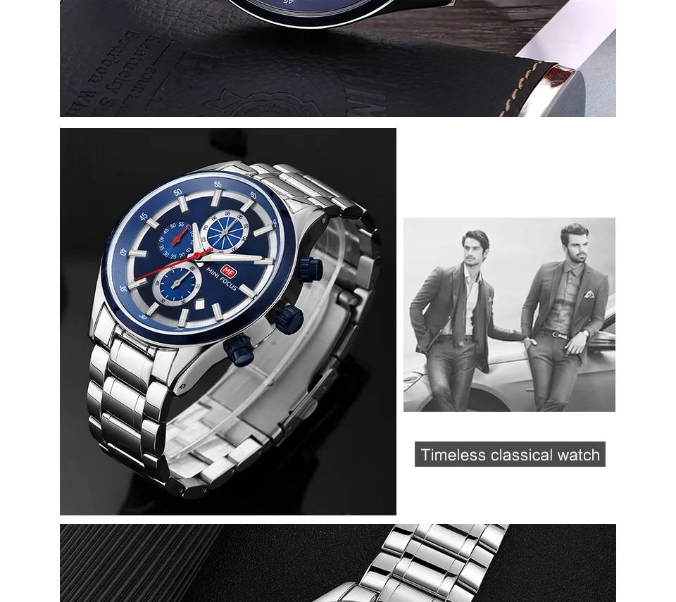 Mini Focus 0081 Men's Quartz Watch | High Quality Luminous Date Waterproof Band Fashion Accessory