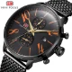 Mini Focus Dual Time Men’s Watch Waterproof Multi-Time Zone