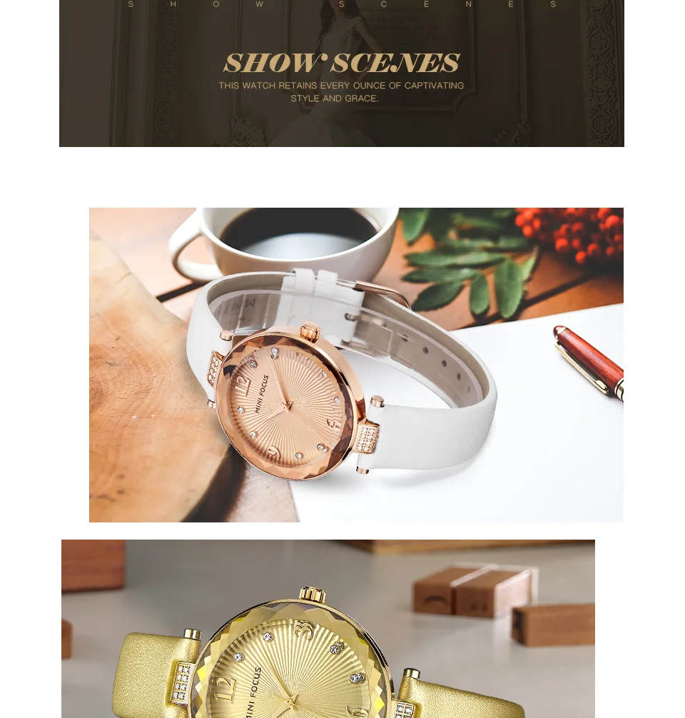 Mini Focus MF0038L Ladies Quartz Watch | Sapphire Crystal Glass | Leather & Steel Strap Options | Factory Direct