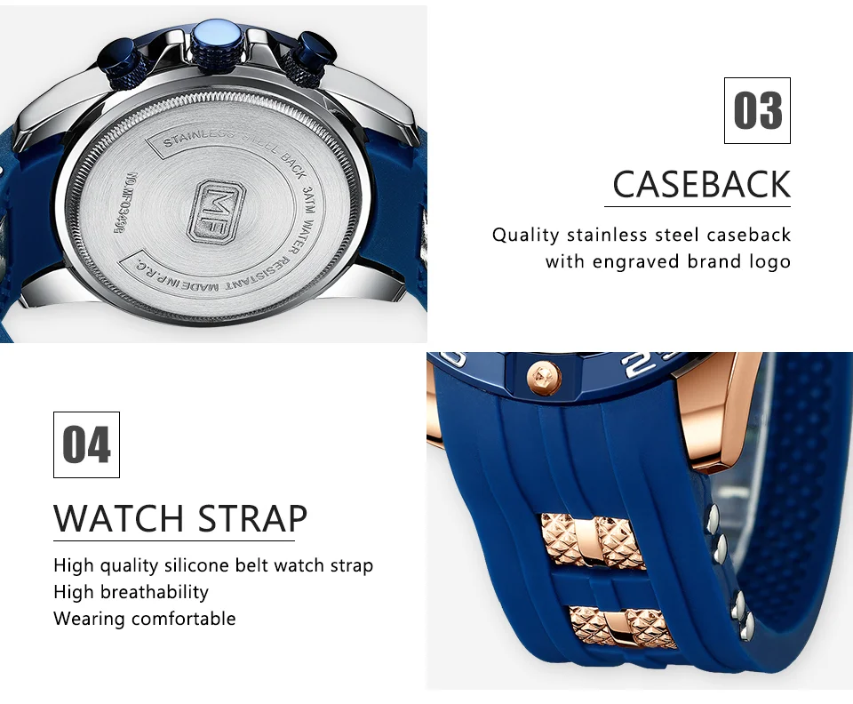 Mini Focus MF0349G Men's Chronograph Watch | Fashion Quartz Timepiece for B2B Wholesale