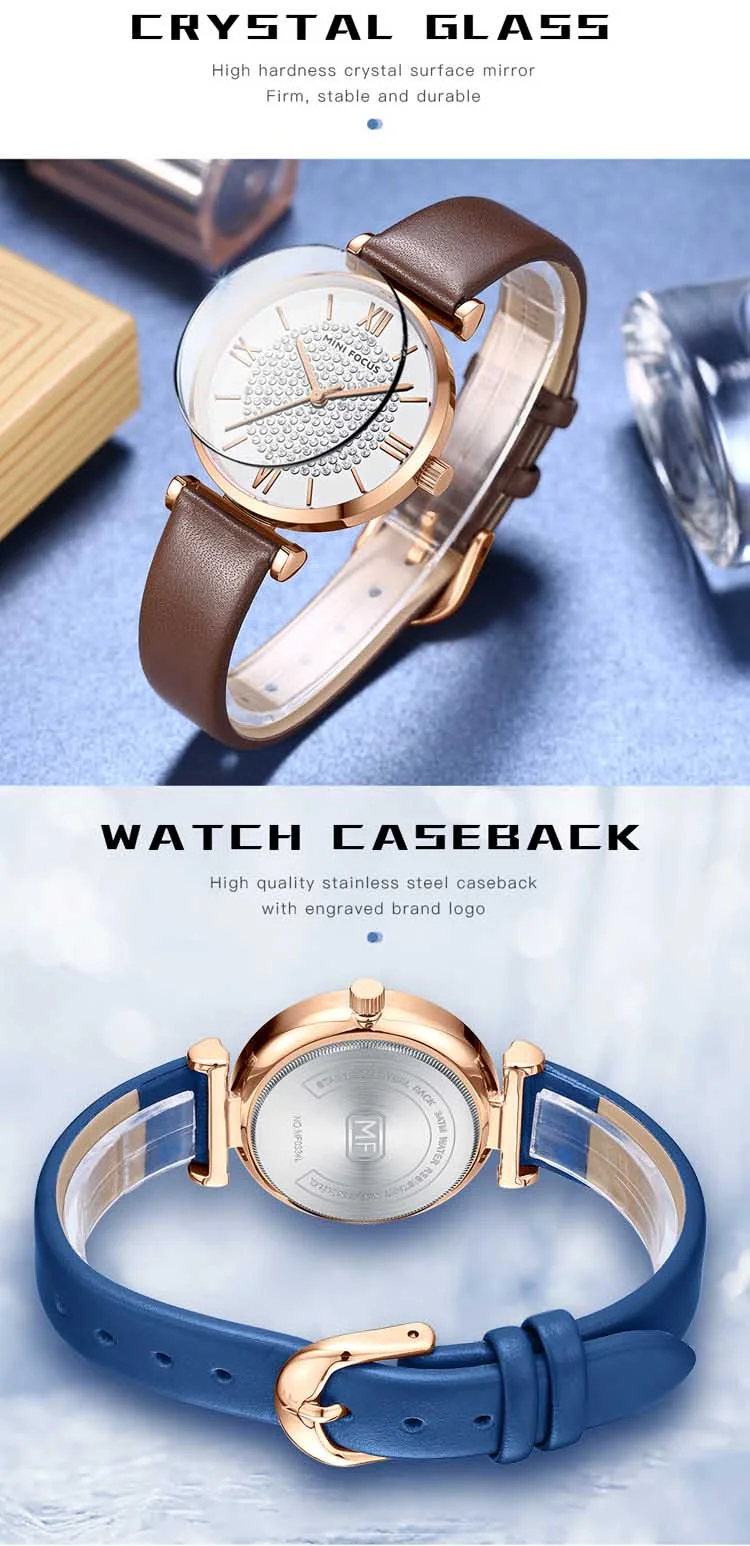 Wholesale Girls Quartz Watch with Starry Dial – Stainless Steel Luminous Watch by MINI FOCUS