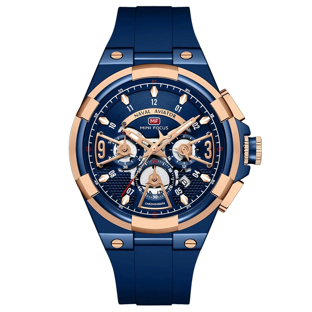 Men’s Quartz Chronograph Sport Watch with Luminous Display