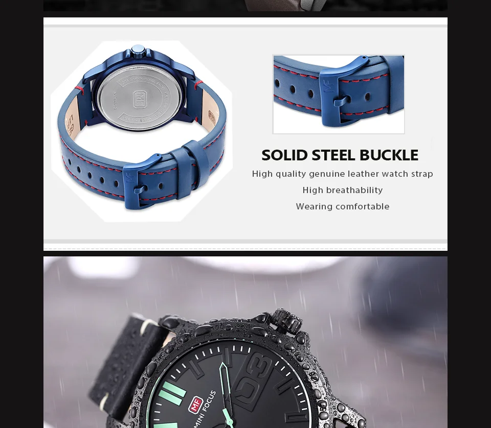 Mini Focus MF0169G Men’s Quartz Watch | Stylish Leather Band, Casual Design, Factory Direct Wholesale & Custom OEM