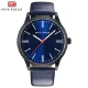 Mini Focus Men’s Luxury Quartz Watch Blue Leather Strap