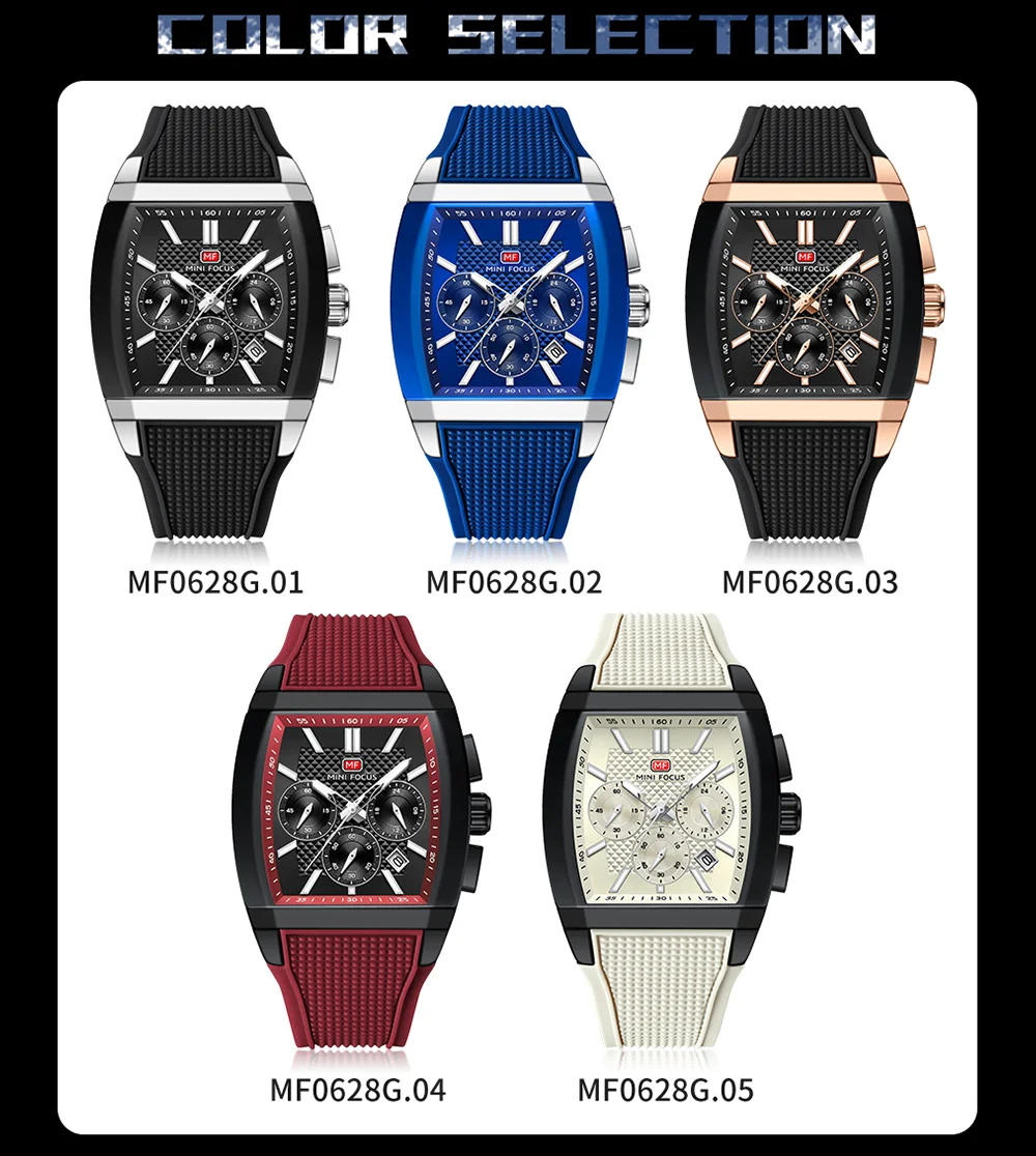 MINI FOCUS MF0628G men's Quartz Watch 41mm