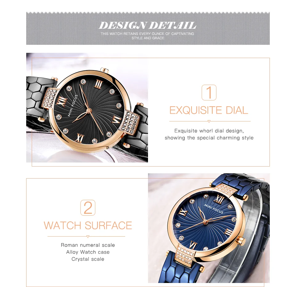 Mini Focus MF0186L Women's Business Watch | Japan Quartz Movement | Waterproof Elegant Wristwatch