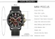 Mini Focus Men’s Sport Chronograph Watch Racing Style