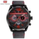MINI FOCUS Men’s Quartz Watch Leather Strap Wristwatch OEM