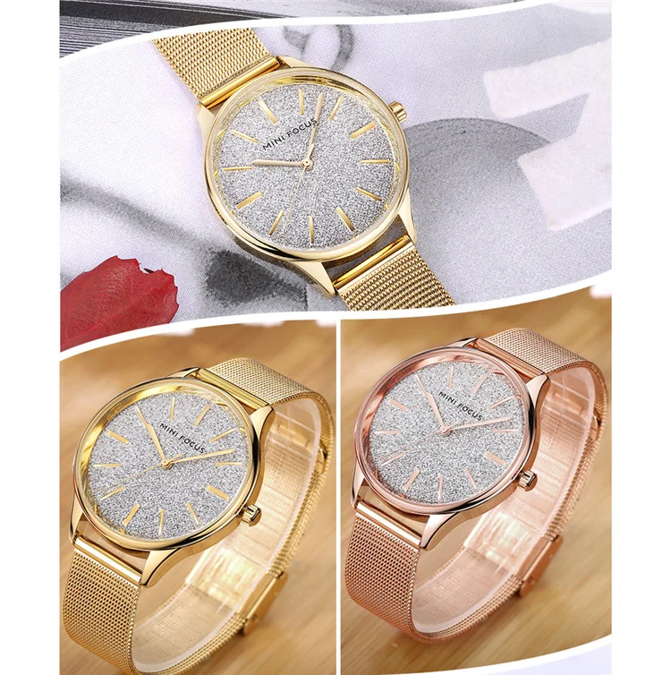 Mini Focus MF0044 Women's Dress Quartz Watch | Stainless Steel Band | Elegant Fashion Wristwatch Factory Wholesale