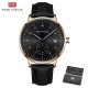 Fashionable Mini Focus Leather Strap Quartz Watch for Men 