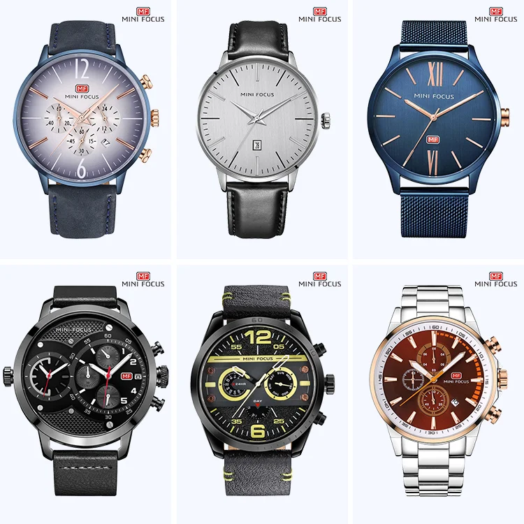 MINI FOCUS MF0219G Modern Luxury Men’s Sport Quartz Watch | Waterproof Stainless Steel Factory Wholesale