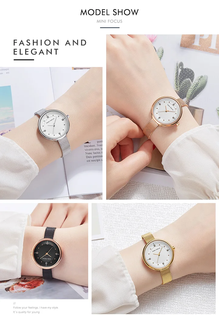 Mini Focus Women's Quartz Watch Stylish Stainless Steel Wristwatch for Global Wholesale