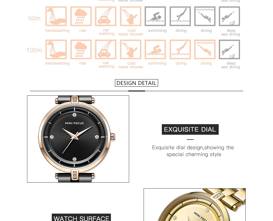 Mini Focus MF0120L Women’s Stylish Quartz Watch | Luxury Mesh Strap Alloy Waterproof | Factory Direct Cheap Price