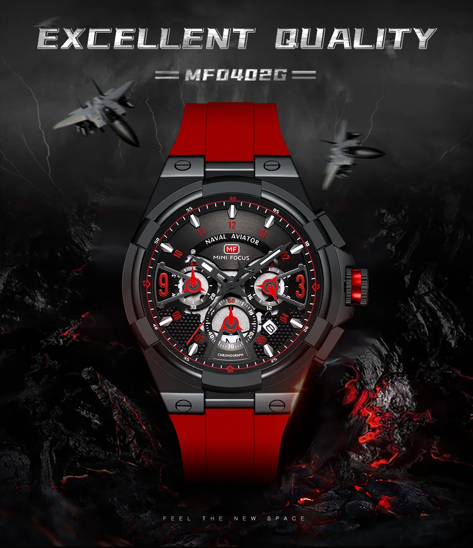 Men’s Quartz Chronograph Sport Watch with Luminous Display – Mini FocusWholesale Supplier