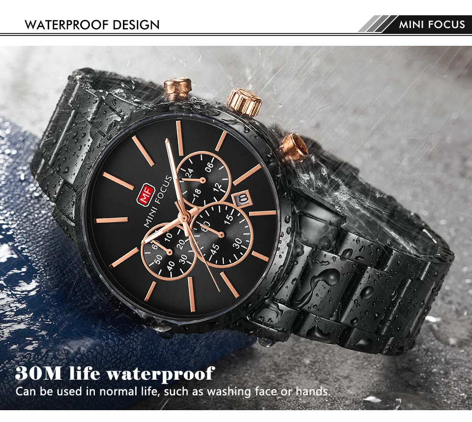 Luxury Men's Quartz Watch with Stainless Steel Band – Factory Wholesale for Global Distributors