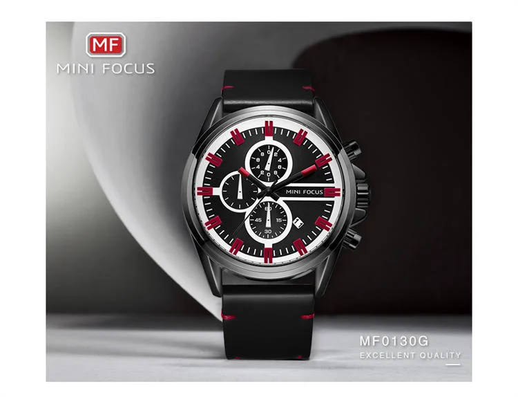 MINI FOCUS MF0130G Men's Quartz Chronograph Watch | Waterproof Business Watch Supplier
