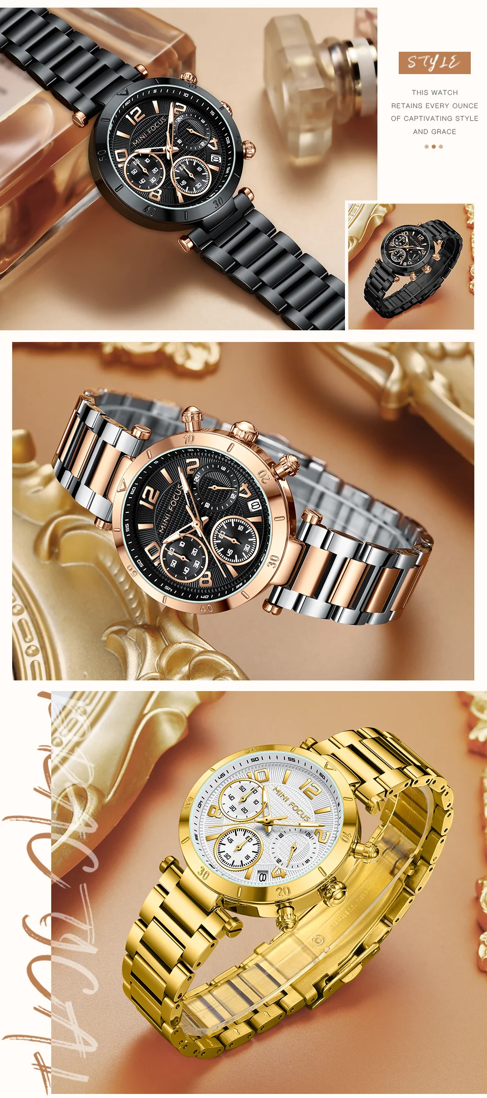 Hot Sale Women’s Fashion Quartz Watch with Small Dial & Luminous Waterproof Design Wholesale Available