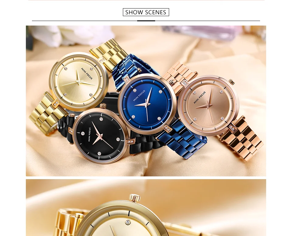 Mini Focus MF0120L Women’s Stylish Quartz Watch | Luxury Mesh Strap Alloy Waterproof | Factory Direct Cheap Price