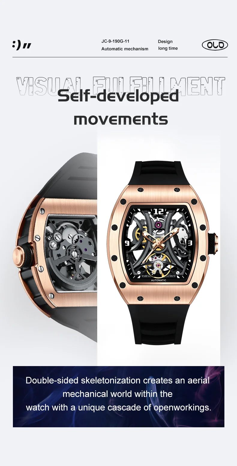 Chance Luxury Carbon Fiber Automatic Tourbillon Watch for Men – Wholesale Mechanical Timepiece
