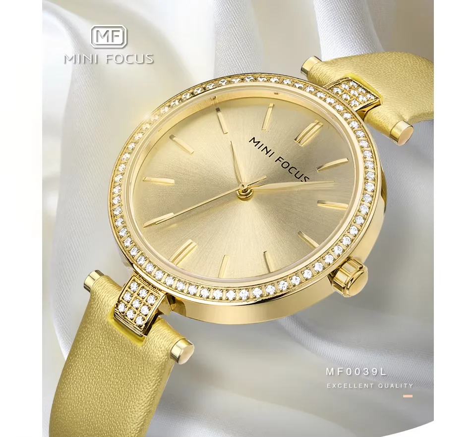 Mini Focus MF0039L Women’s Luxury Stainless Steel Quartz Watch | Waterproof Elegant Silver Wristwatch | Factory Wholesale