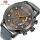 Mini Focus Men’s Chronograph Quartz Watch Leather Strap