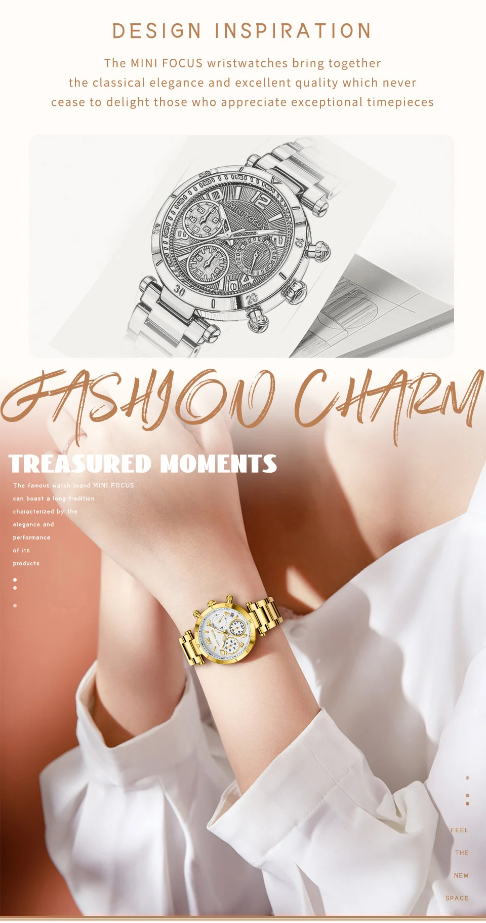 Hot Sale Women’s Fashion Quartz Watch with Small Dial & Luminous Waterproof Design Wholesale Available