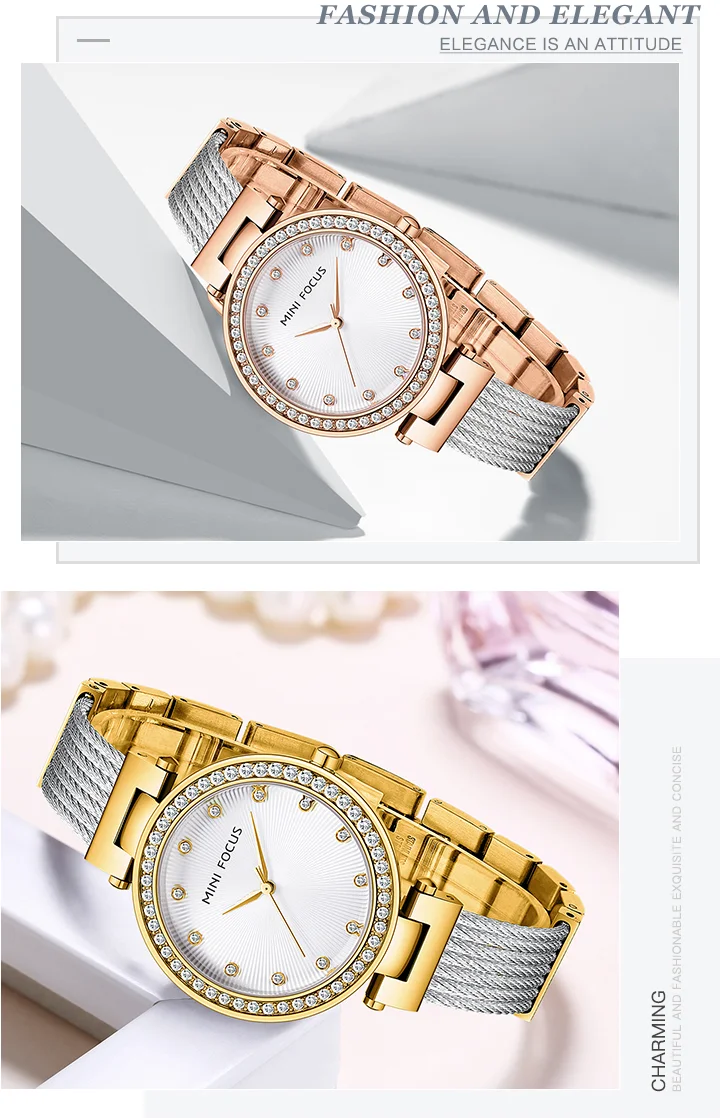 Elegant Women's Stainless Steel Quartz Watch Fashion Analog Timepiece for Global Wholesale Buyers