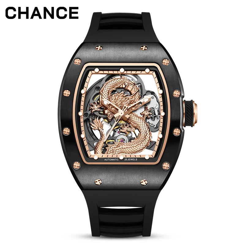 Chinese Dragon Tourbillon Watch – Luxury Automatic