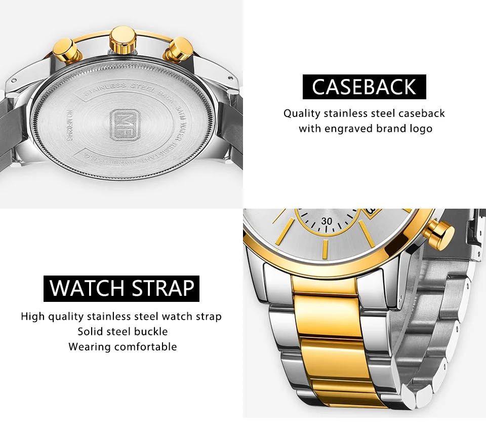 Luxury Men's Quartz Watch with Stainless Steel Band – Factory Wholesale for Global Distributors
