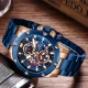 MINI FOCUS Luxury Men Quartz Watch Exclusive Silicone Band