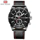MINI FOCUS Men’s Chronograph Quartz Watch Three Eye Six