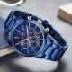Luxury Men's Quartz Watch with Stainless Steel Band –