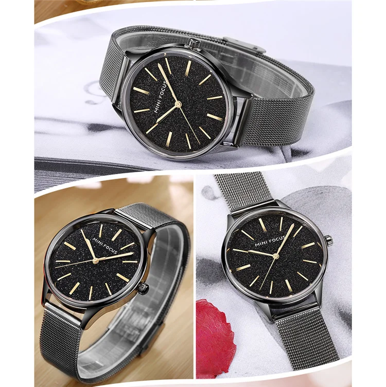 Mini Focus MF0044 Women's Dress Quartz Watch | Stainless Steel Band | Elegant Fashion Wristwatch Factory Wholesale