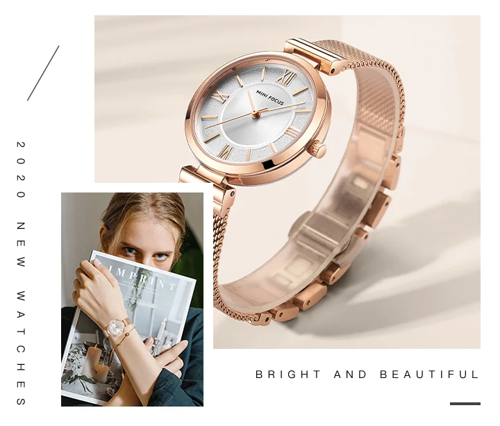MINI FOCUS Women’s Quartz Watch | Luxury 5ATM Waterproof Sport Mesh Strap Wristwatch – Factory Wholesale