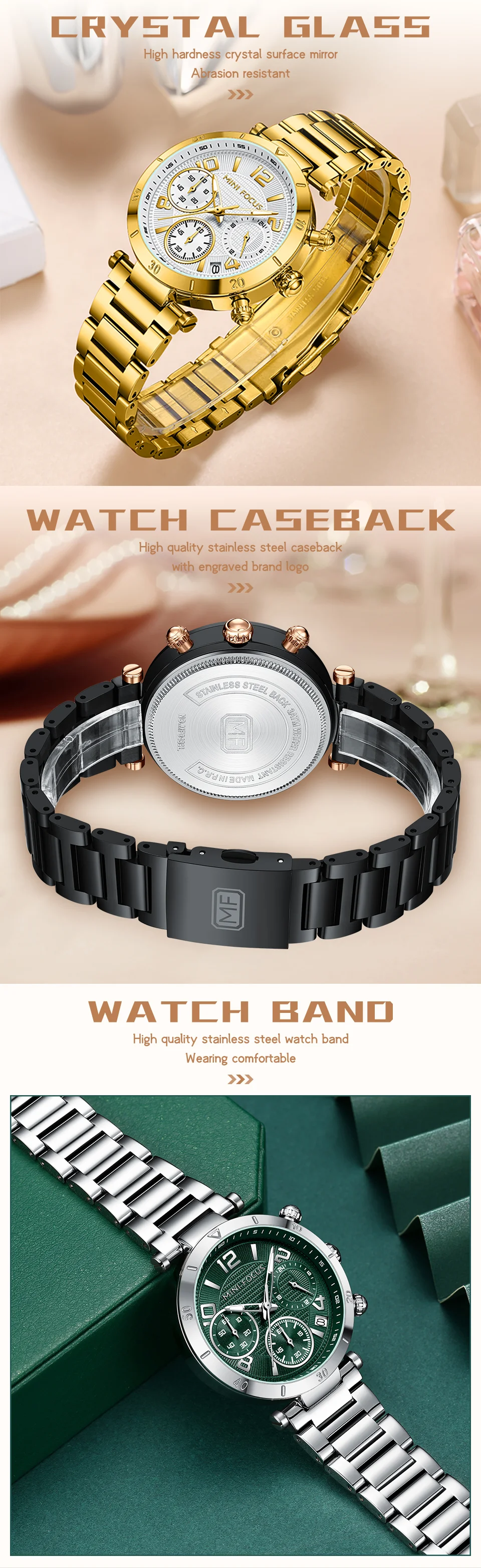 Hot Sale Women’s Fashion Quartz Watch with Small Dial & Luminous Waterproof Design Wholesale Available